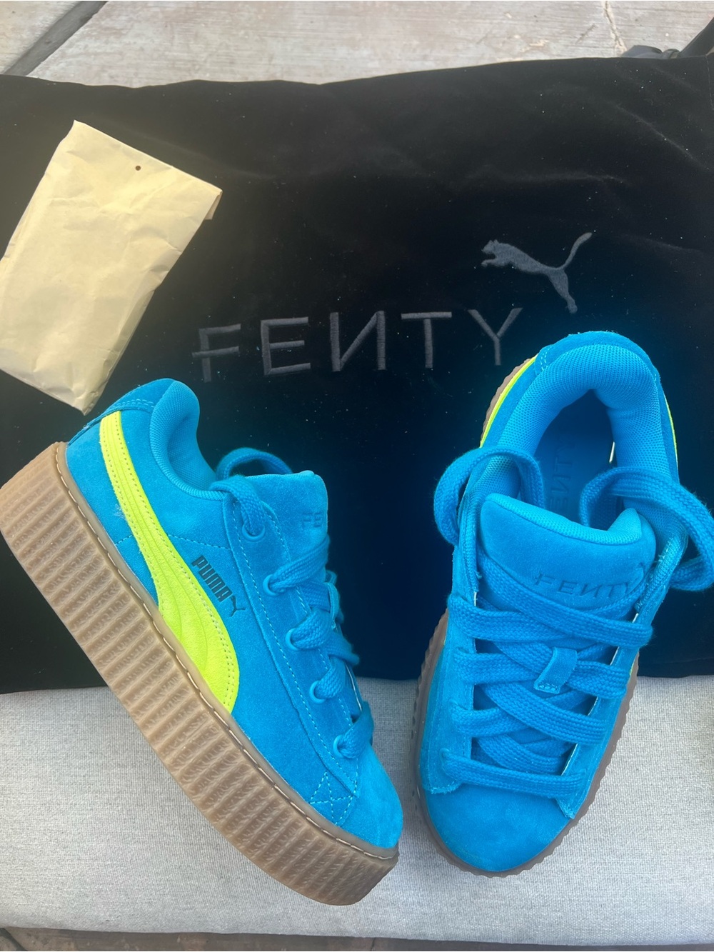 Puma x FENTY Creeper Phatty suede kids sneaker shoes NWT